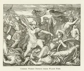 Cimbric Women Defend Their Wagon Fort