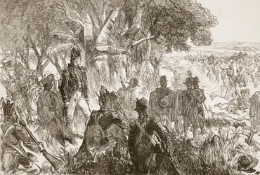 Clive at Plassey, Illustration from Cassell