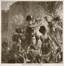 Colonel Maitland at Bhurtpore, Illustration from Cassell