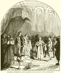 Columbus Presenting the Brother of Caonabo to the Sovereigns