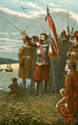 Columbus Takes Possession of San Salvador for Spain