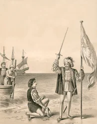 Columbus Takes Possession of the New World in the Name of His Sovereign