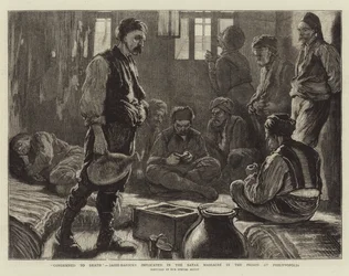 "Condemned to Death", Bashi-Bazouks implicated in the Batak Massacre in the Prison at Philippopolis