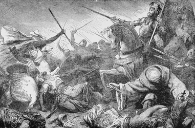 Conflict with the Saracens, from The History of France, by Emile de Bonnechose