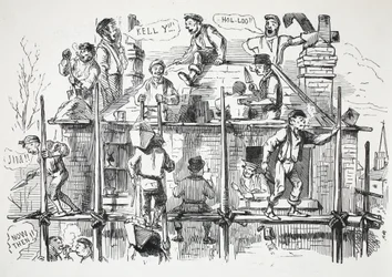 Construction Workers, Illustration from Punch