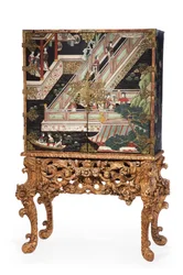 Coromandel cabinet and stand