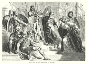 Coronation of Joash Interrupted by Athaliah (engraving)