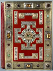 Binding of the Lindisfarne Gospels, rebound in 1853
