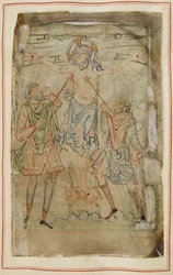 The Crucifixion, from the Tiberius Psalter