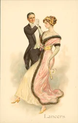 Couple dancing the Lancers