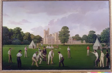 Cricket at Canford Manor, 1855