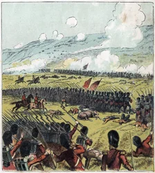 Crimean War (1853-1856): The Battle of Alma between the Russian army and a British, French and Turkish coalition on 20/09/1854. 