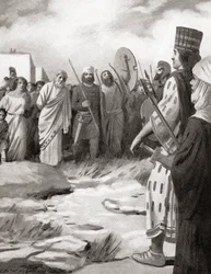 Croesus of Lydia led before Cyrus the Great on the capture of Sardis, c.546 BC, from Hutchinson