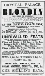 Crystal Palace. Blondin. The Hero of Niagara