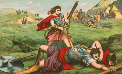 David kills Goliath