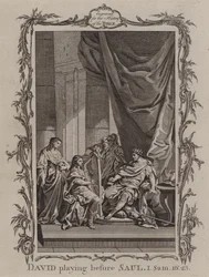 David Playing Before Saul