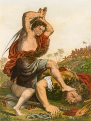 David slaying Goliath