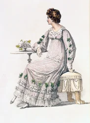 Day dress, fashion plate from Ackermann