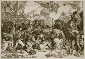 Death of Nelson, illustration from Cassell