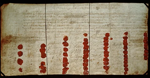 Death Warrant of Charles I, 29th January 1649