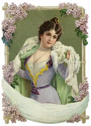 Decoration Featuring a Portrait of a Woman