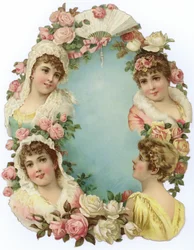 Decoration Featuring Portraits of Women
