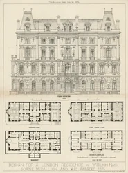 Design for a London Residence by W Hilton Nash