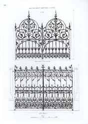 Designs for cast-iron railings, from Macfarlanes Castings