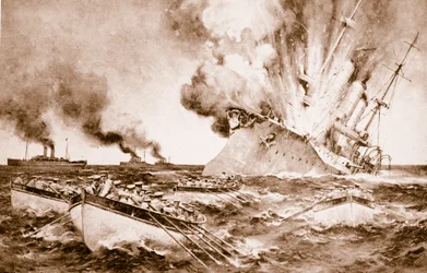 Destruction of the Dresden off Fernandez on March 14th 1915, 1914-19