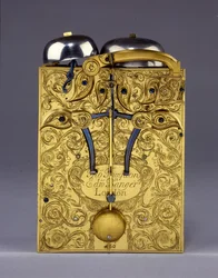 Detail of The Barnard Tompion, Tompion and Banger, London, No. 460, striking bracket clock