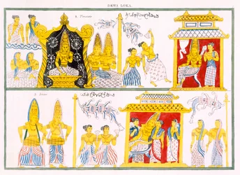 Dewa Loka, from The History and Doctrine of Buddhism by Edward Upham, 1829