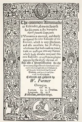 Double Almanack and Prognostication for Dublin for 1587