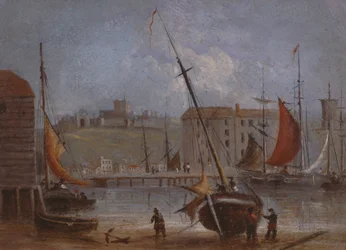 Dover Castle and Harbour, c.1830