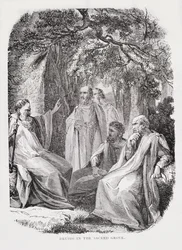 Druids in the Sacred Grove, from The History of France, by Emile de Bonnechose