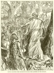 Druids Inciting the Britons to Oppose the Landing of the Romans