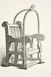 Ducking stool used in the 15th century, from 