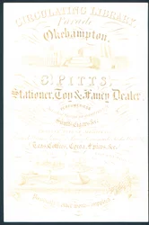 E Pitts, stationer, toy and fancy dealer