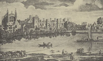 East View of the College, 1742 (engraving)