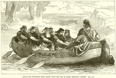 Edgar the Peaceable Being Rowed Down the Dee by Eight Tributary Princes