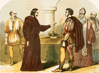 Edward II resigning his royalty