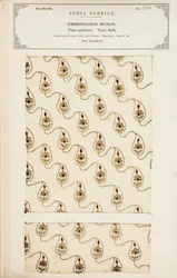 Embroidered muslin sample from Madras, from The Collection of the Textile Manufacturers of India, by John Forbes Watson, published in 1866