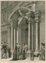 Entrance of The Grosvenor Gallery, New Bond Street, London