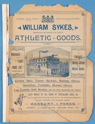 Equipment Catalogue Produced by William Sykes, 1896