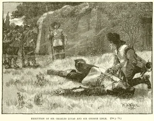 Execution of Sir Charles Lucas and Sir George Lisle