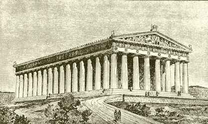 Exterior of the Parthenon at Athens in the Time of its Builders