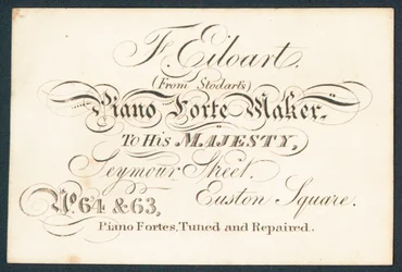 F Eiloart, piano forte maker