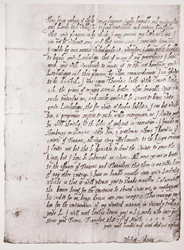 Facsimile of Philip Sidney