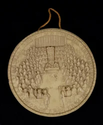 Facsimile of the Great Seal of England of 1651, obverse depicting the House of Commons in Session