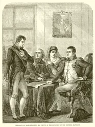 Ferdinand of Spain Resigning His Crown at the Dictation of the Emperor Napoleon
