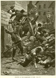 Fighting at the Barricades in Paris